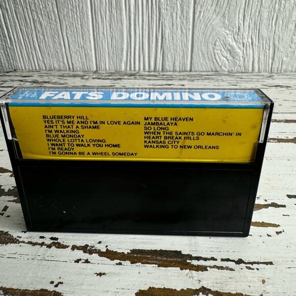 Fats Domino Timeless Treasures 16 Hits Cassette Tape Vintage Rhythm Blues Blue - Picture 6 of 7